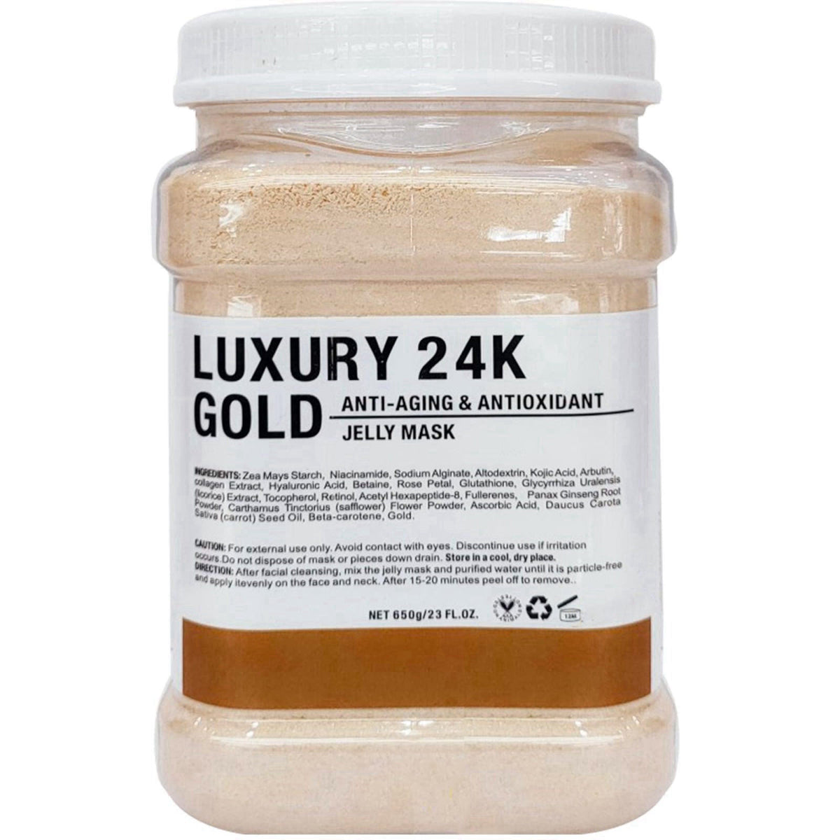 YMEYFAN Jelly Mask for Facials Professional, 24K Gold Peel Off Jelly Face Mask Powder, Deep Hydrating Moisturizing Facia