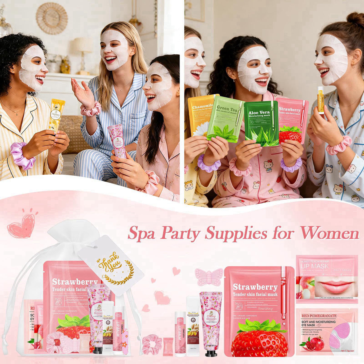 Aottom 156 PCS Bulk Gifts For Women,Spa Party Favors Supplies – full view