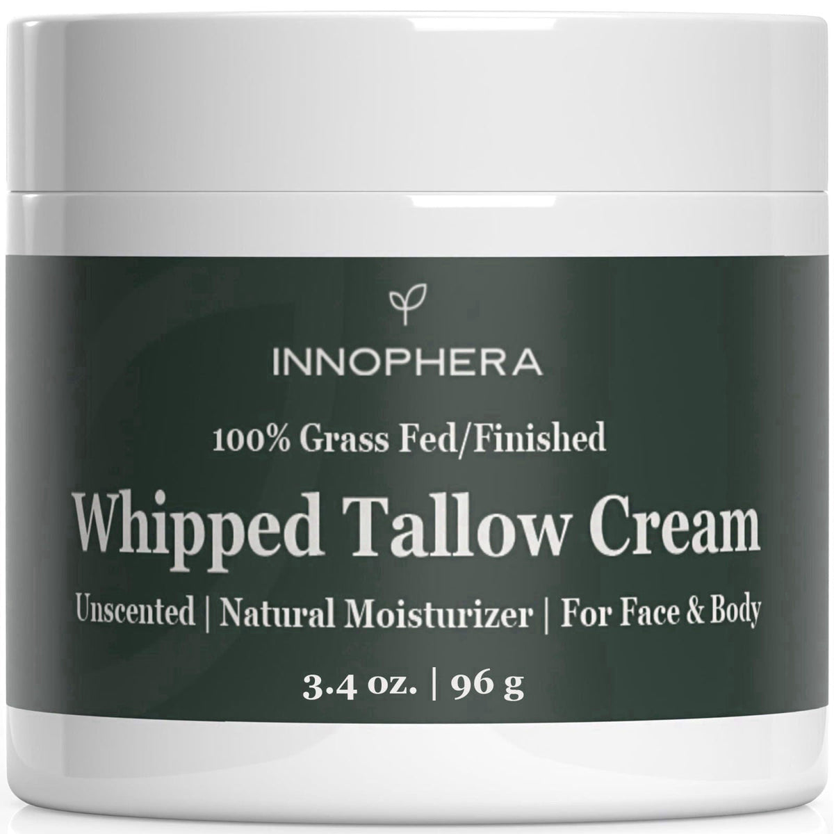 Innophera Whipped Beef Tallow Cream for Skin Care ‒ Grass Fed & Grass Finished ‒ 100% Natural Moisturizer for Sensitive 