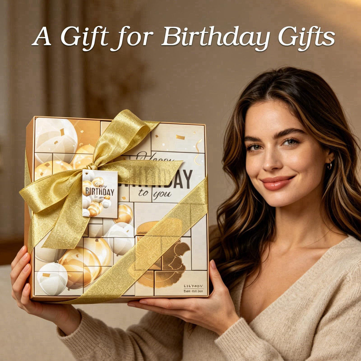 LILY ROY 24Pcs Birthday Gifts - Happy Birthday Presents Bath Spa Gift Set for Women – close-up detail