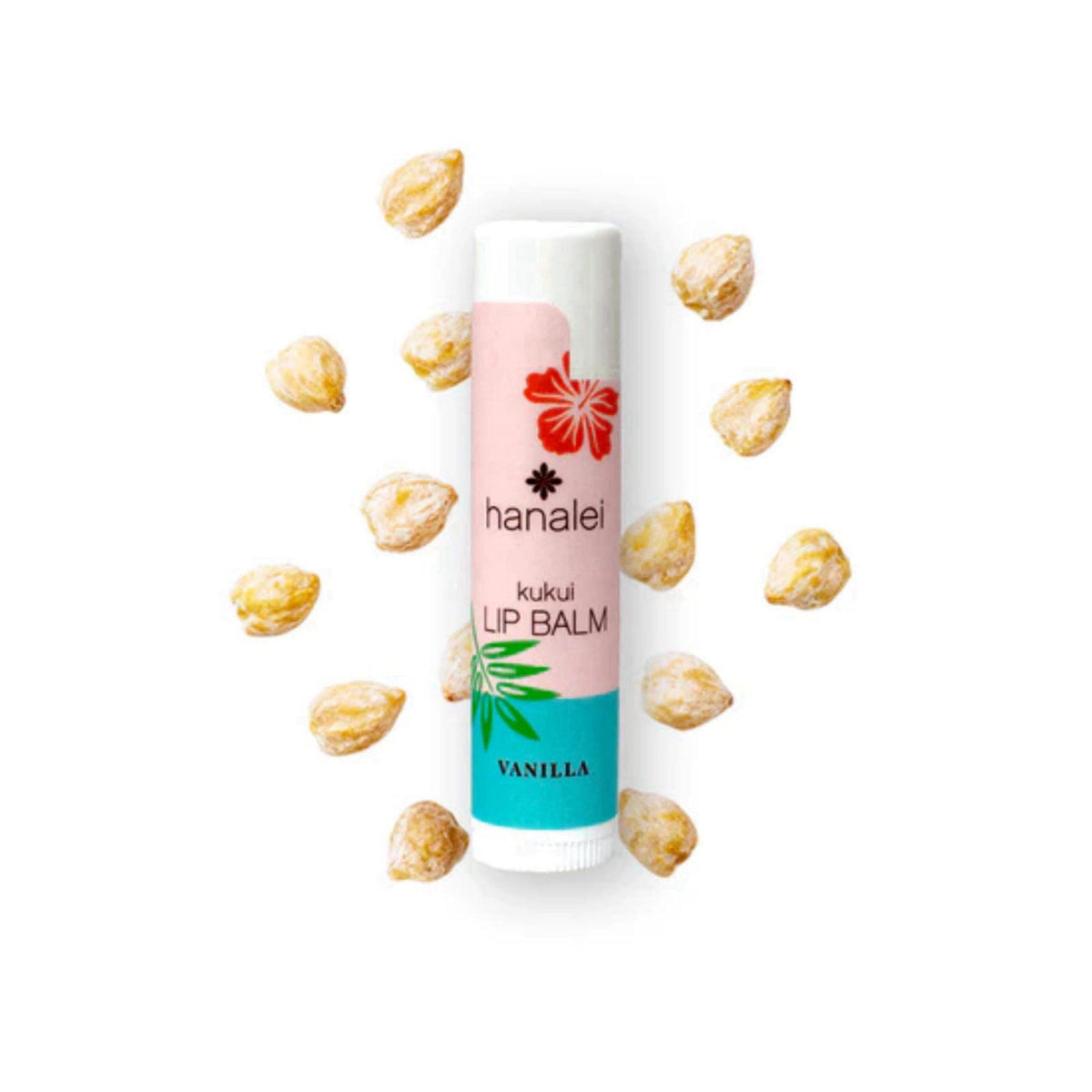 Hanalei Ultimate Lip Care Set – Scrub, Treatment & Balm Trio – back view and specifications