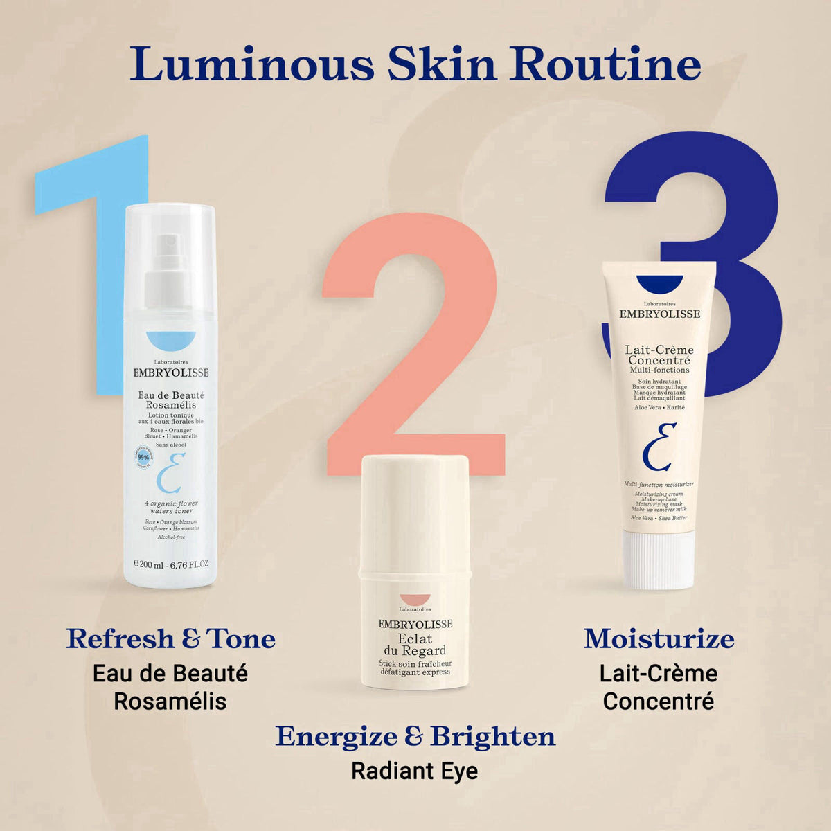 Embryolisse Lait-Crème Concentré Face Moisturizer and Makeup Primer, French Face Cream With Shea Butter & Aloe Vera – Fa