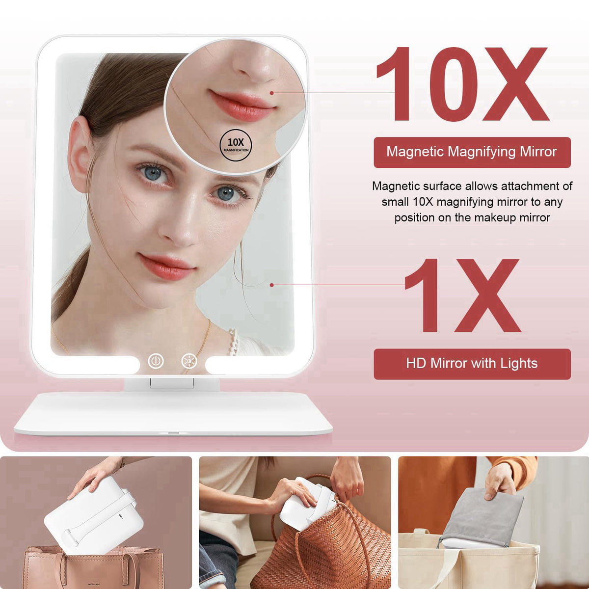 Gospire – Makeup Mirrors on display