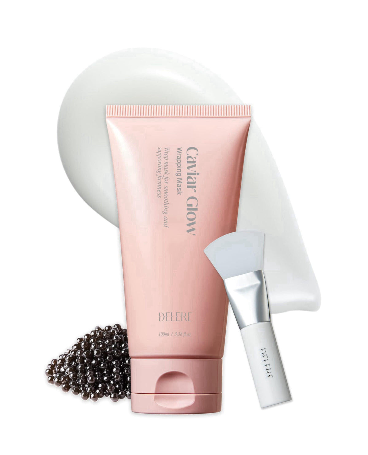 Delere Caviar Glow Collagen Wrapping Mask, Korean Peel-Off Mask, Glass Skin face – product photo (Masks)