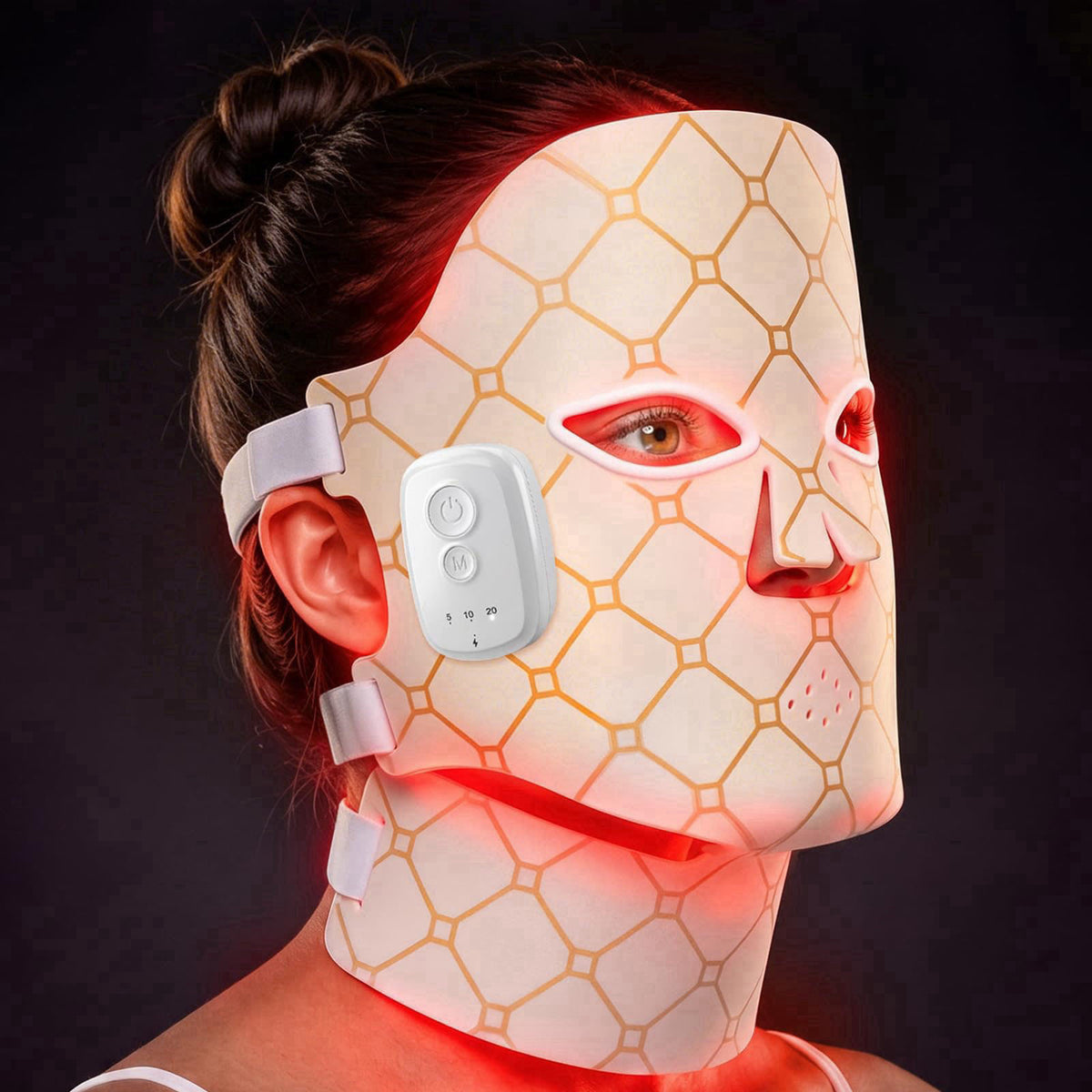 CoolPump Upgraded Red Light Therapy Mask for Face and Neck,Cordless LED Face Mask – product photo (Wrinkle &amp; Anti-Ag