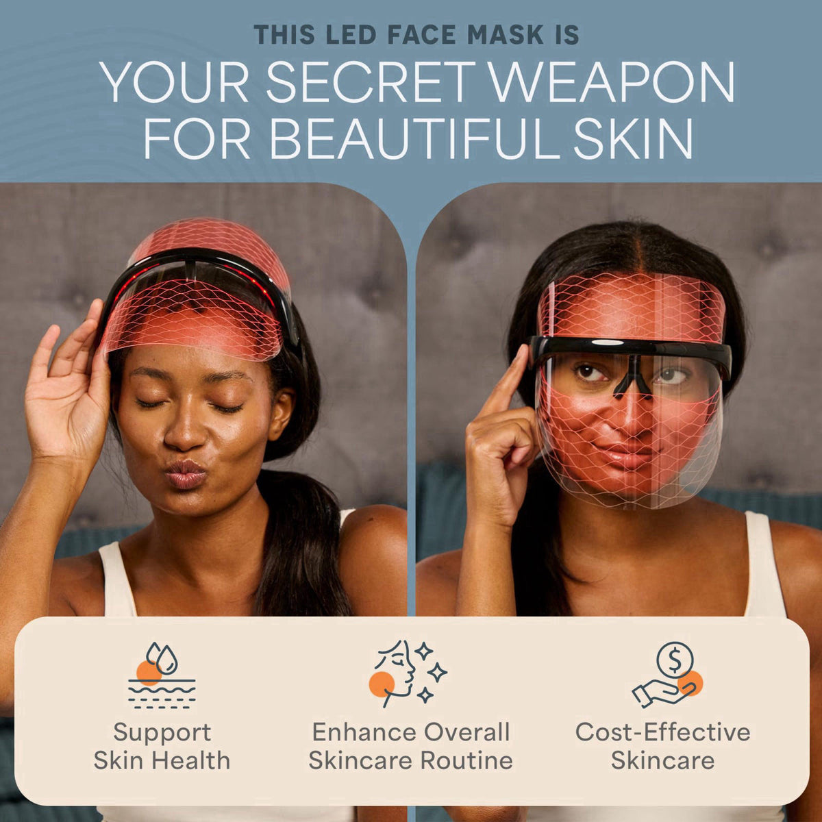 Lifepro Vizacure Red light Therapy Mask by Premium Selection — view 3