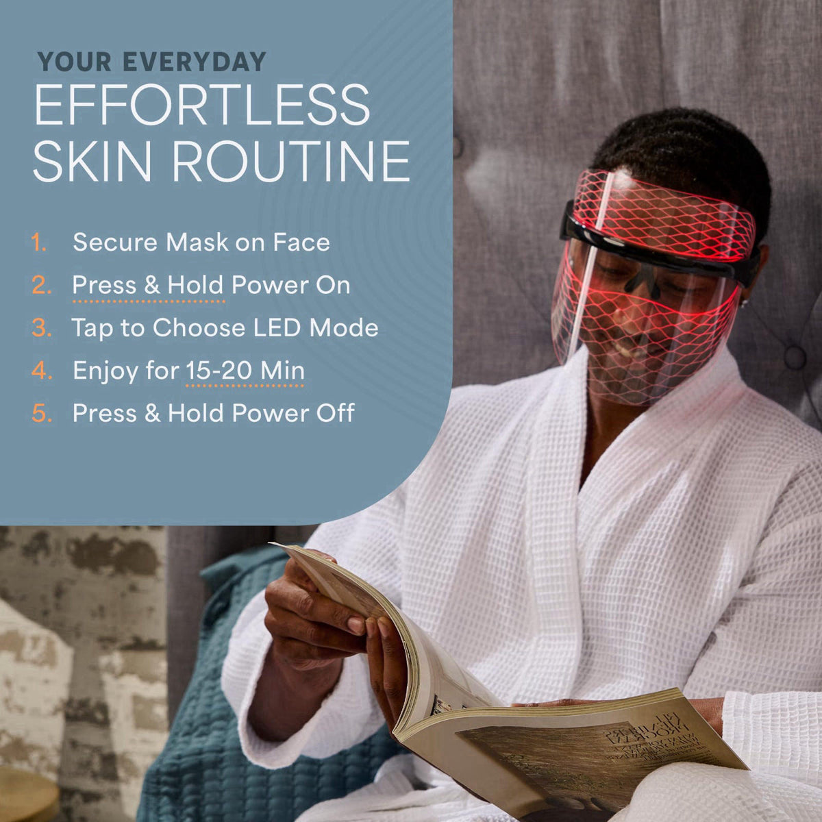 Lifepro Vizacure Red light Therapy Mask by Premium Selection — view 7