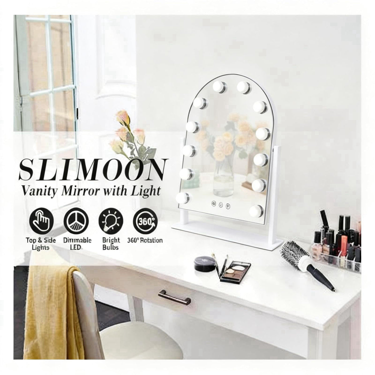 SLIMOON – Makeup Mirrors on display