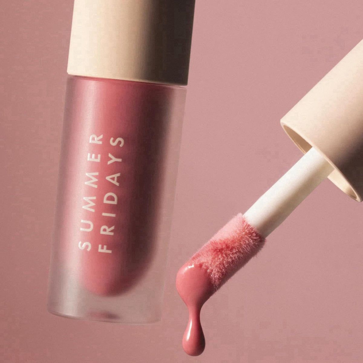 Summer Fridays Dream Lip Oil - Hydrating Tinted Lip Gloss Oil - Non-Sticky Formula with Skincare Benefits for Long-Lasti