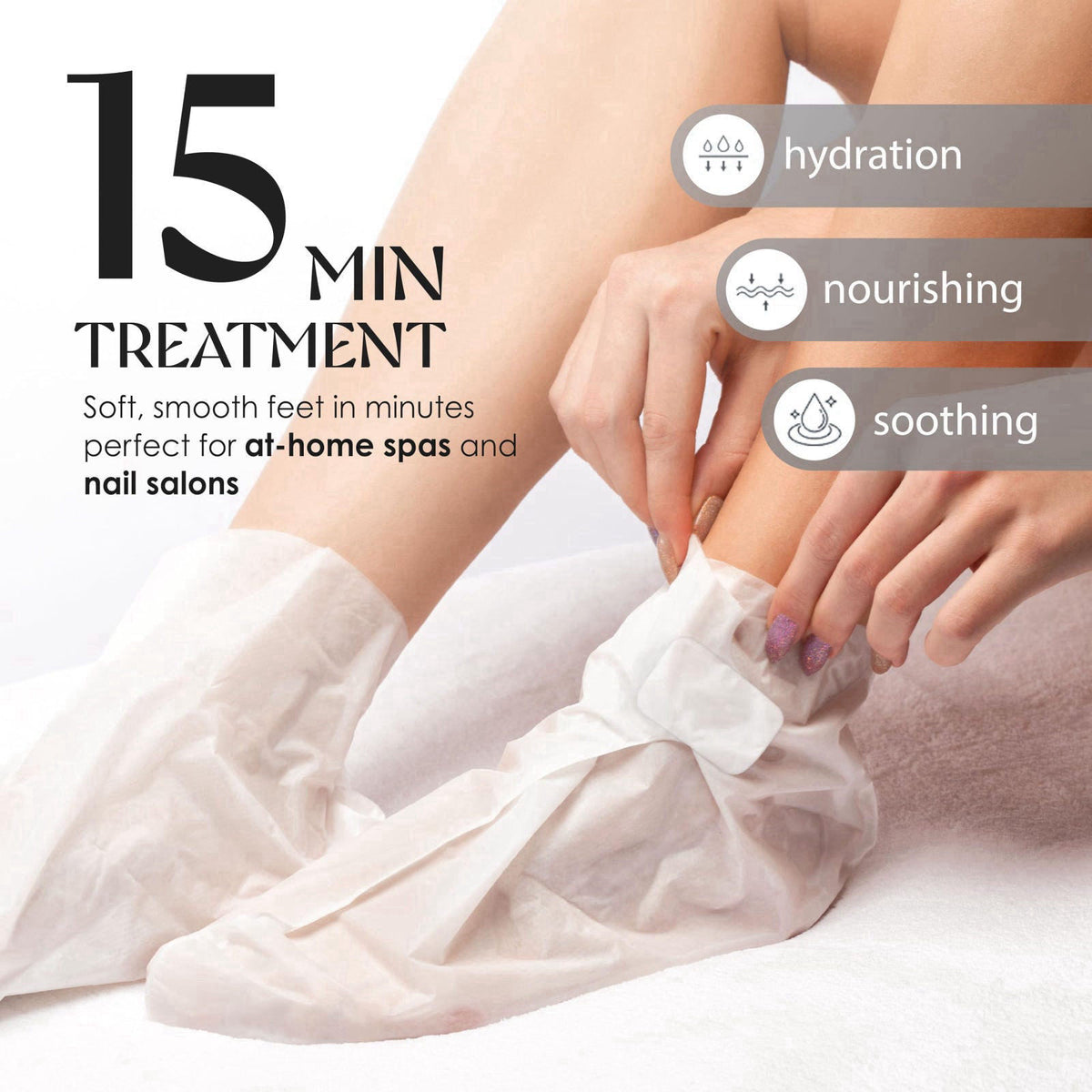 Innerest Original Derma Beauty Foot Mask 24 Pairs Moisture-Boosting Shea Butter Moisturizing Foot Mask Set Body Exfoliat
