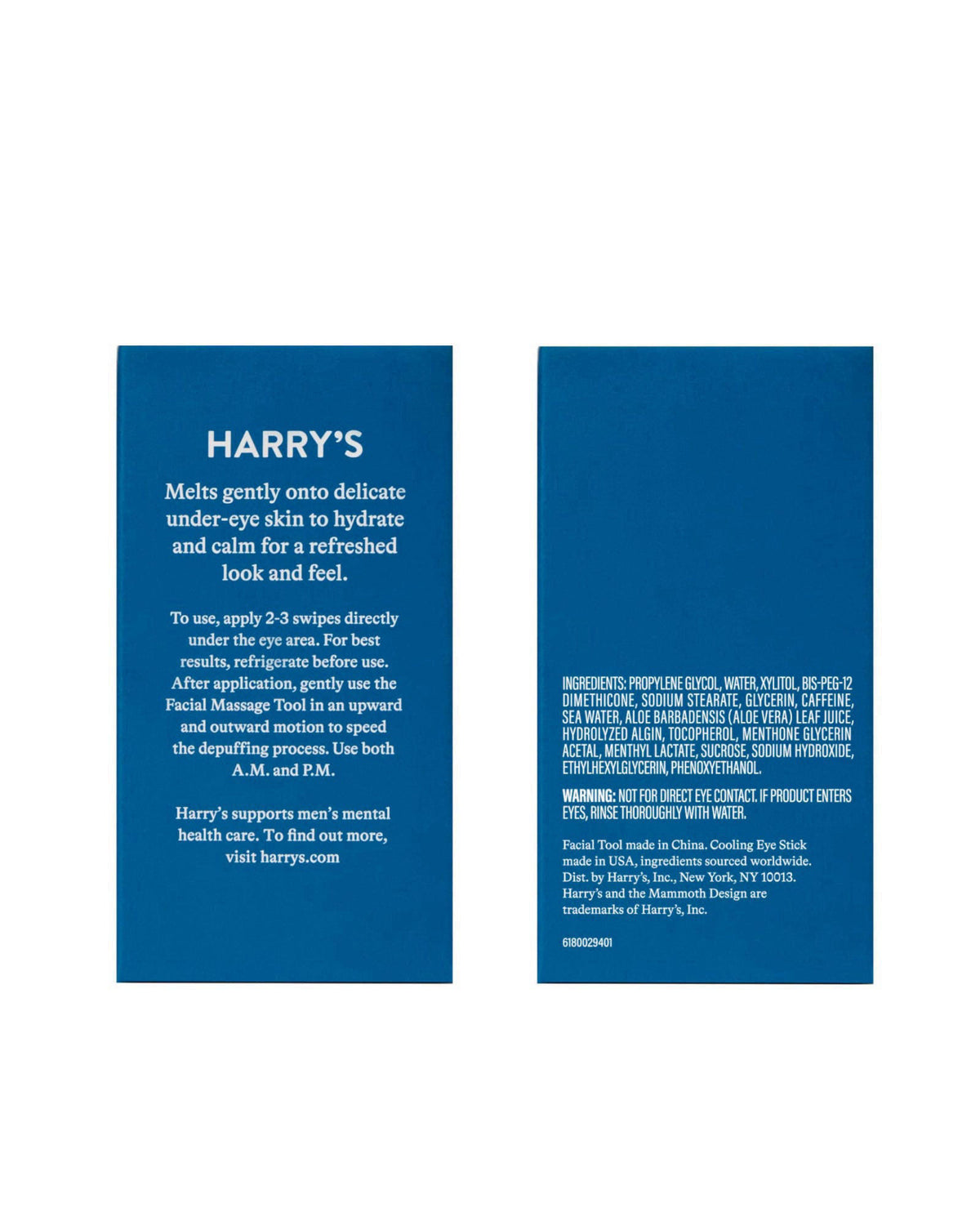 Harry's Cooling Eye Kit for Men – close-up detail