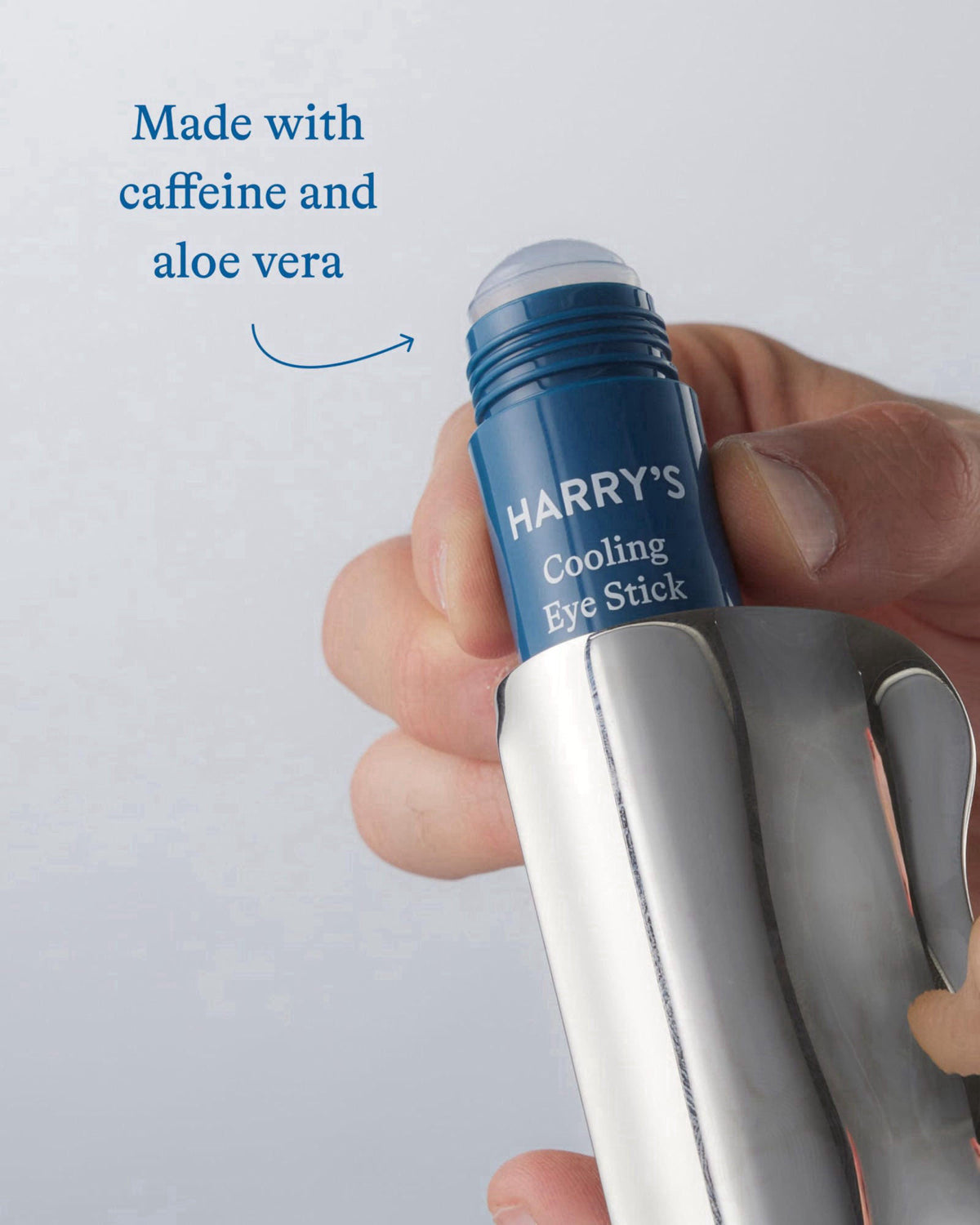 Harry's Cooling Eye Kit for Men – back view and specifications