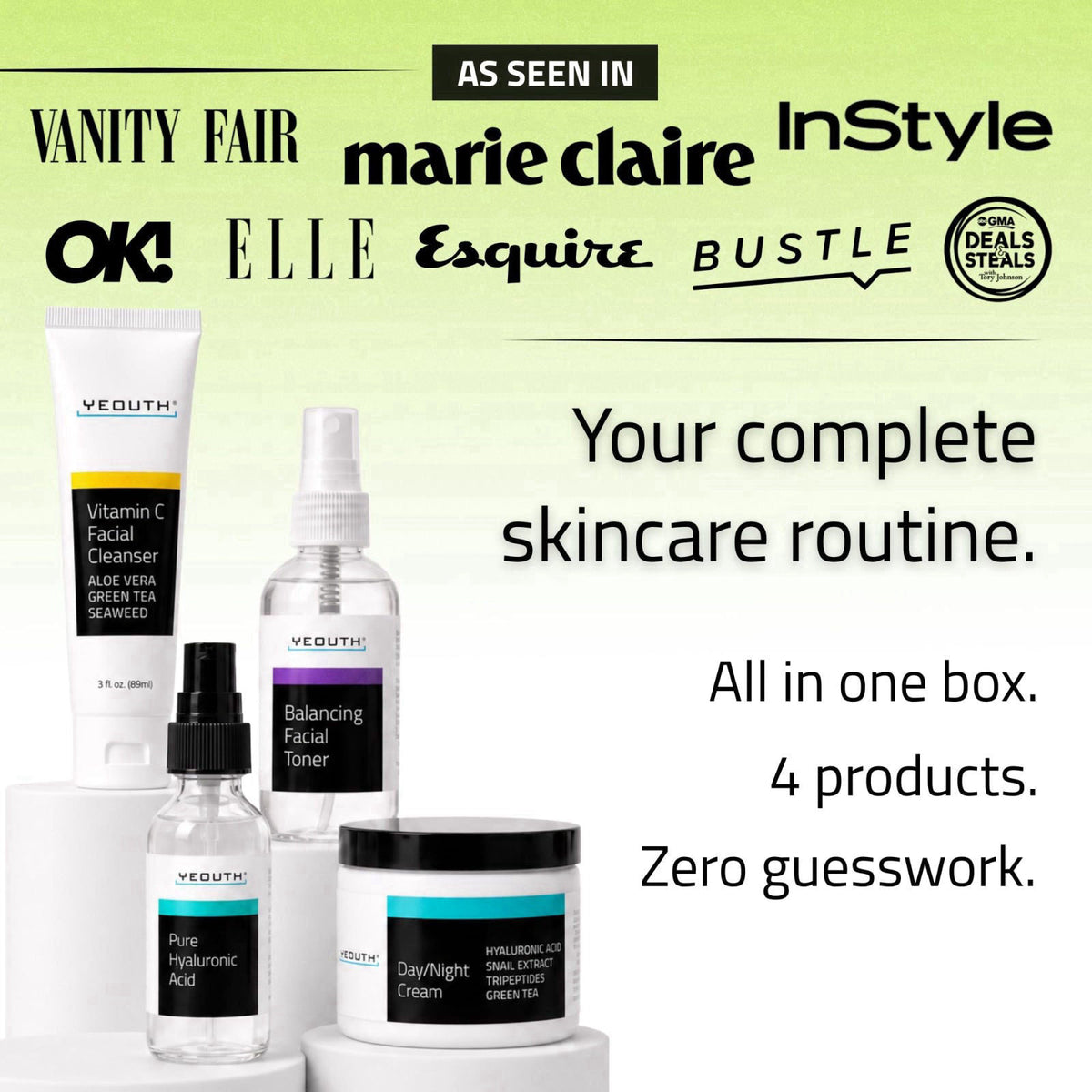 YEOUTH Skincare Set for Teens, 4 Piece Perfect Gift for Teen Girls and Boys – alternate angle