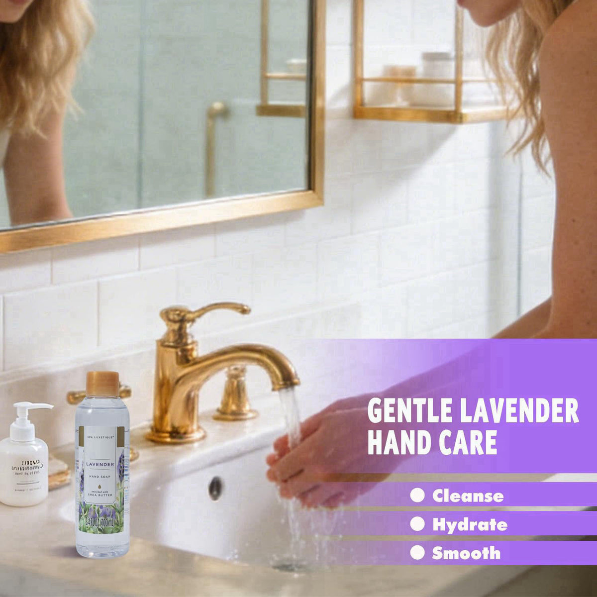 Spa Luxetique Bath Sets for Women Gifts - 10 Pcs Lavender Spa Kit, Self Care Kit for Her, Birthday, Anniversary, Holiday