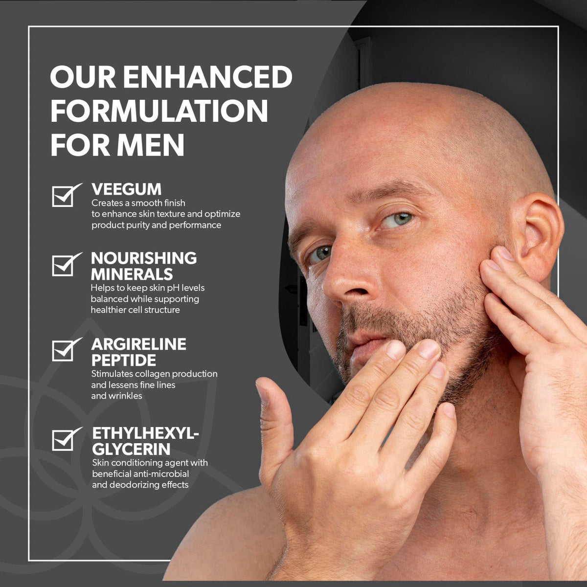 Beverly Hills Mens Instant Facelift and Eye Serum Treatment for Dark Circles, Puffy Eyes, and Wrinkles – back view and s