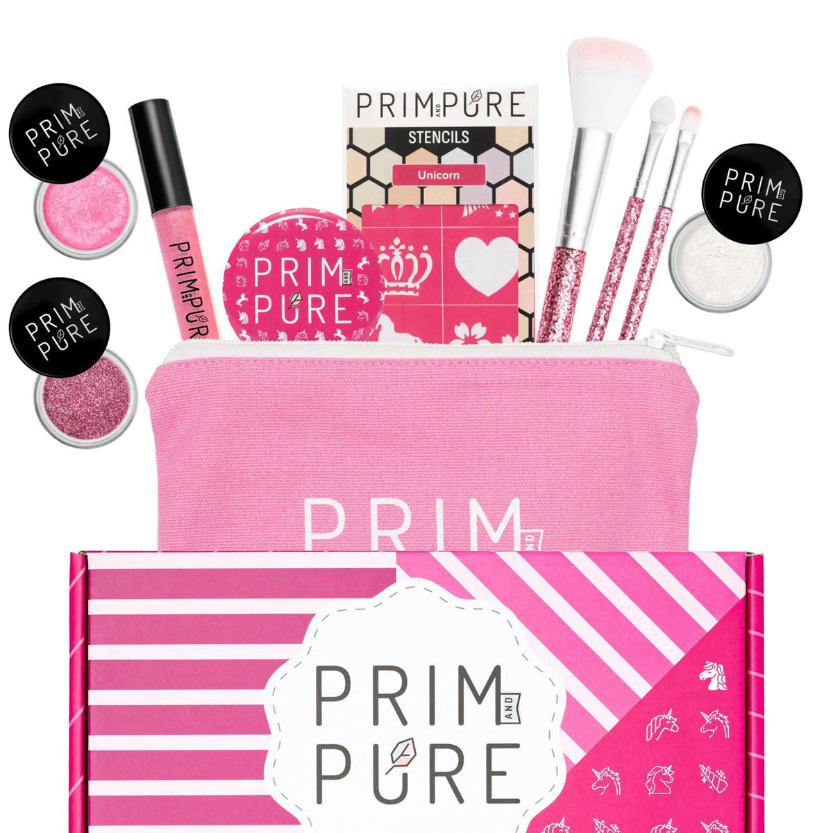 Prim and Pure – Makeup Sets on display