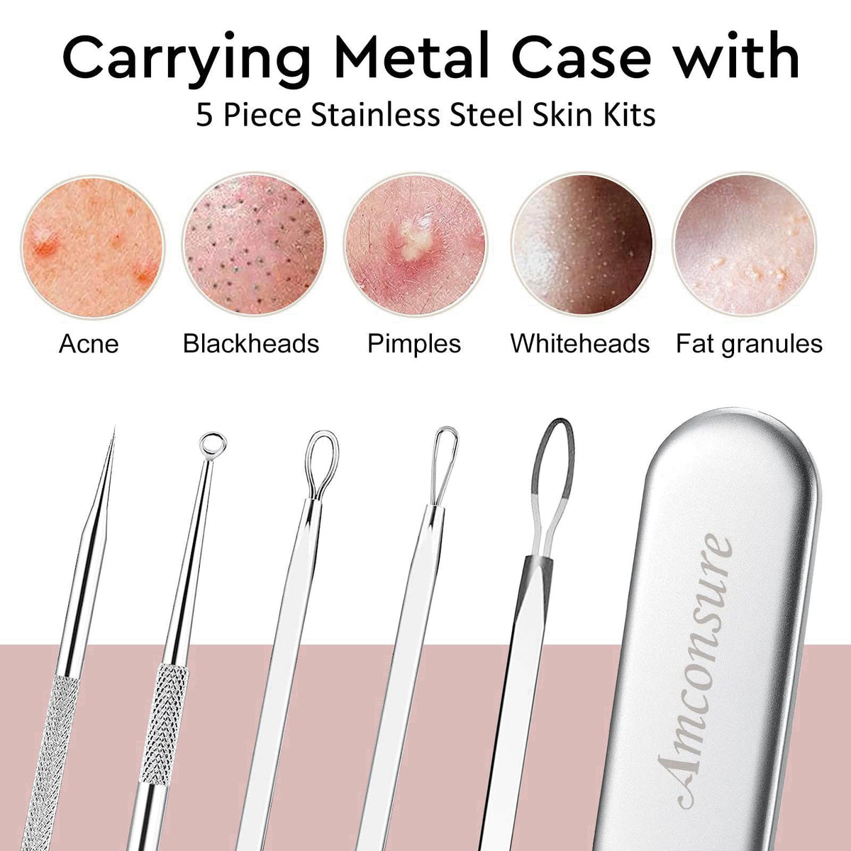Amconsure Facial Steamer - Nano Ionic Face Steamer Warm Mist Steamer for Home Sauna SPA, Humidifier for Face Steamer for