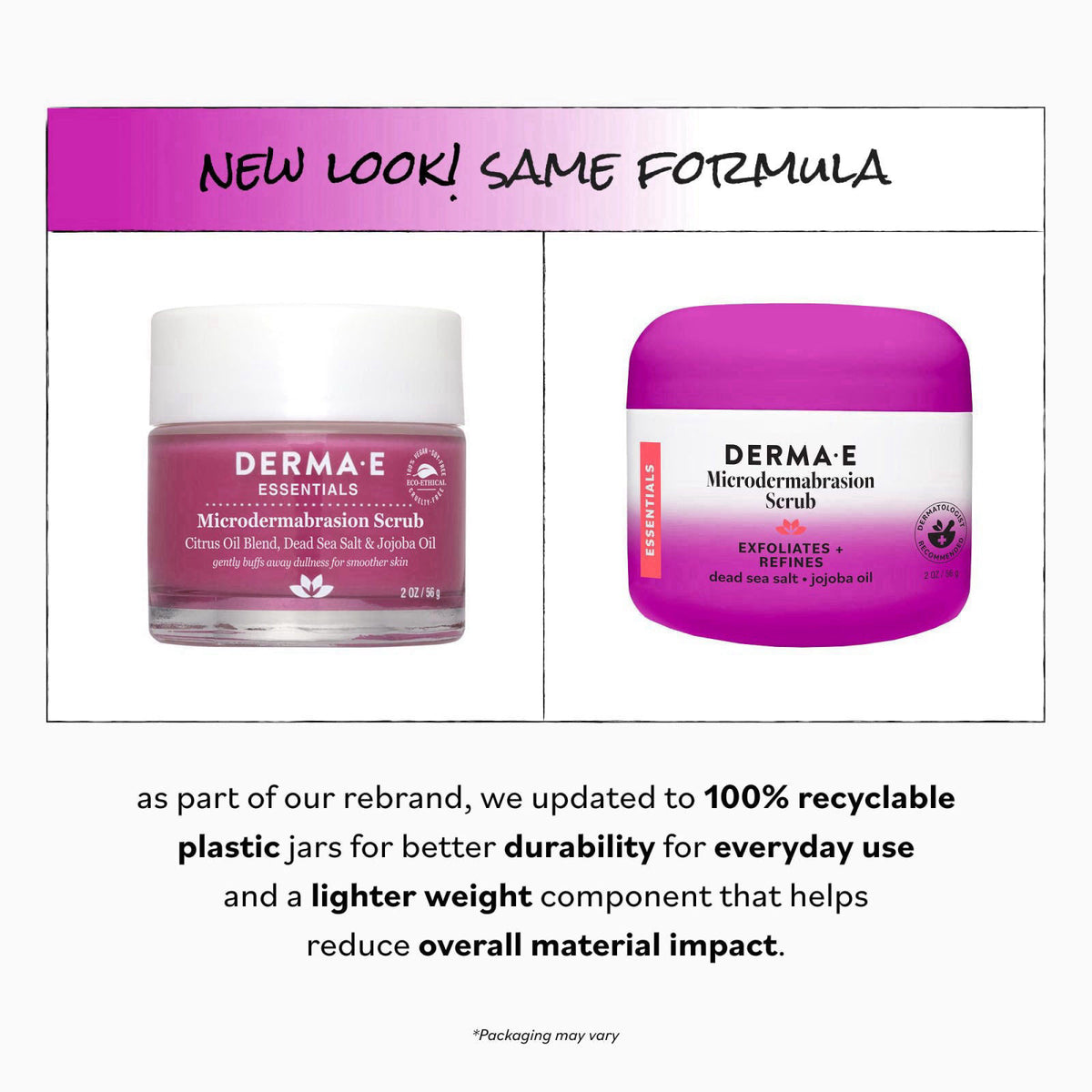 DERMA E Microdermabrasion Exfoliating Face Scrub, Revitalizes & Renews 2 Oz – full view, size 2 Ounce