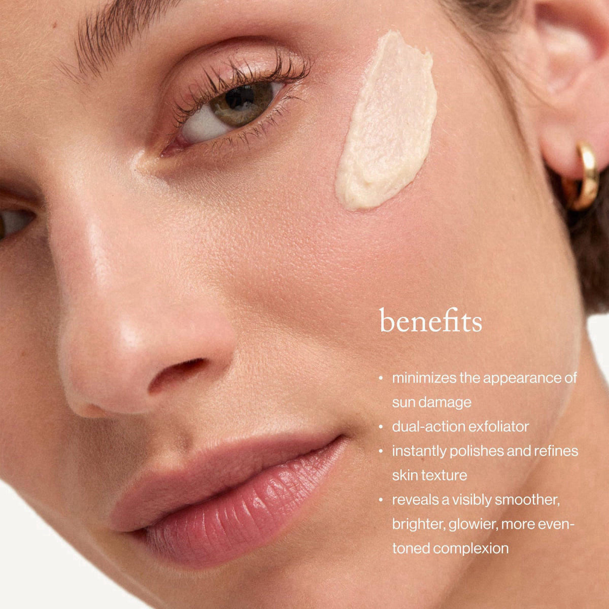 goop Beauty Microderm Exfoliator | Microdermabrasion Scrub to Smooth Textured Skin | 0.5 fl oz – packaging and label