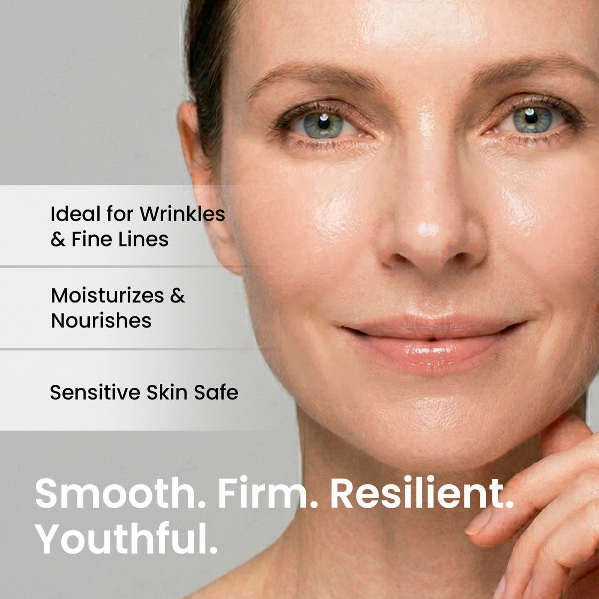 NURIVE PDRN Collagen Wrinkle Patches for Face 60 Count Lifting – back view and specifications