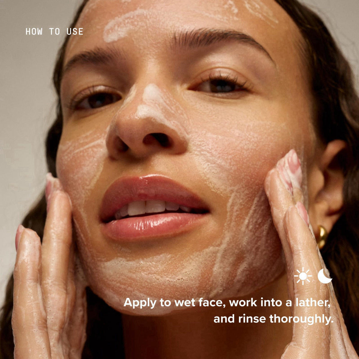 DRMTLGY Essential Facial Cleanser | Gentle Hydrating Face Wash – back view and specifications