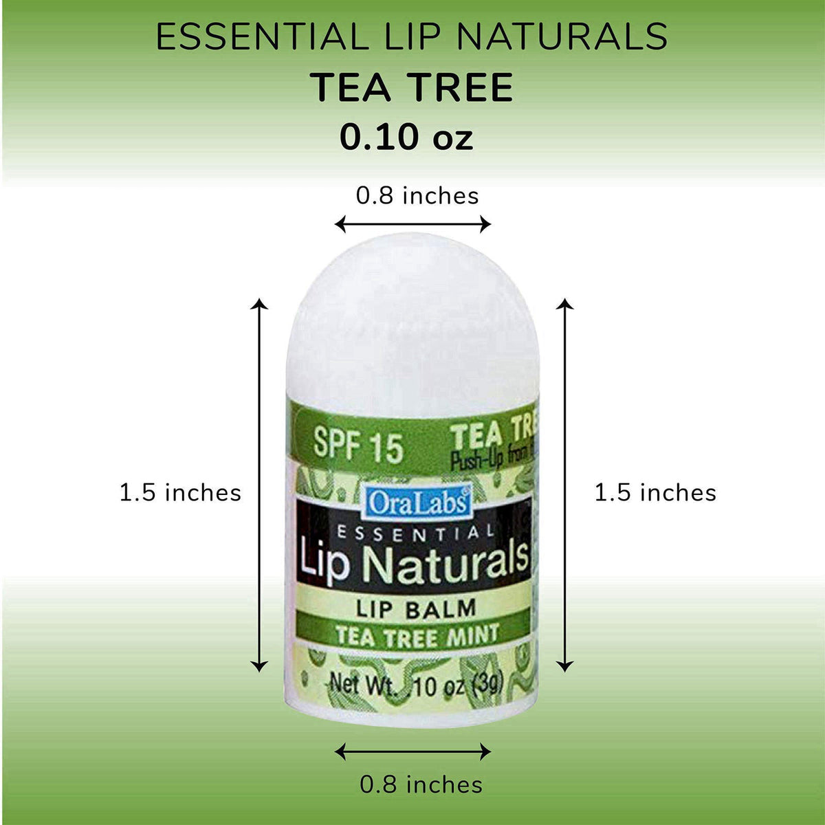 CHAP-ICE Lip Naturals® Mini Lip Balm, SPF 15, 50 Count Display – packaging and label