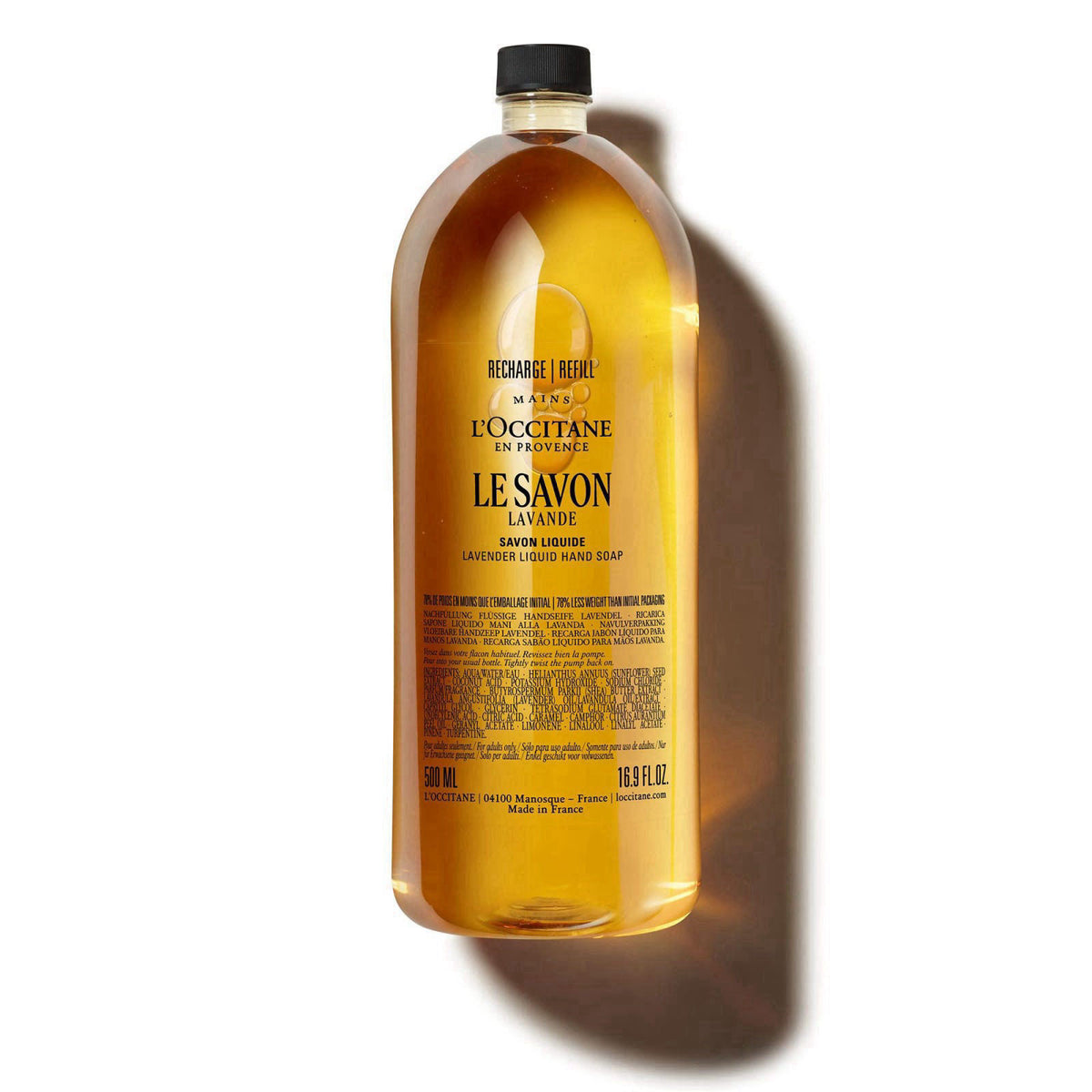 L'Occitane Shea Butter Extra-Gentle Hand & Body Liquid Soap, Moisturizing – alternate angle