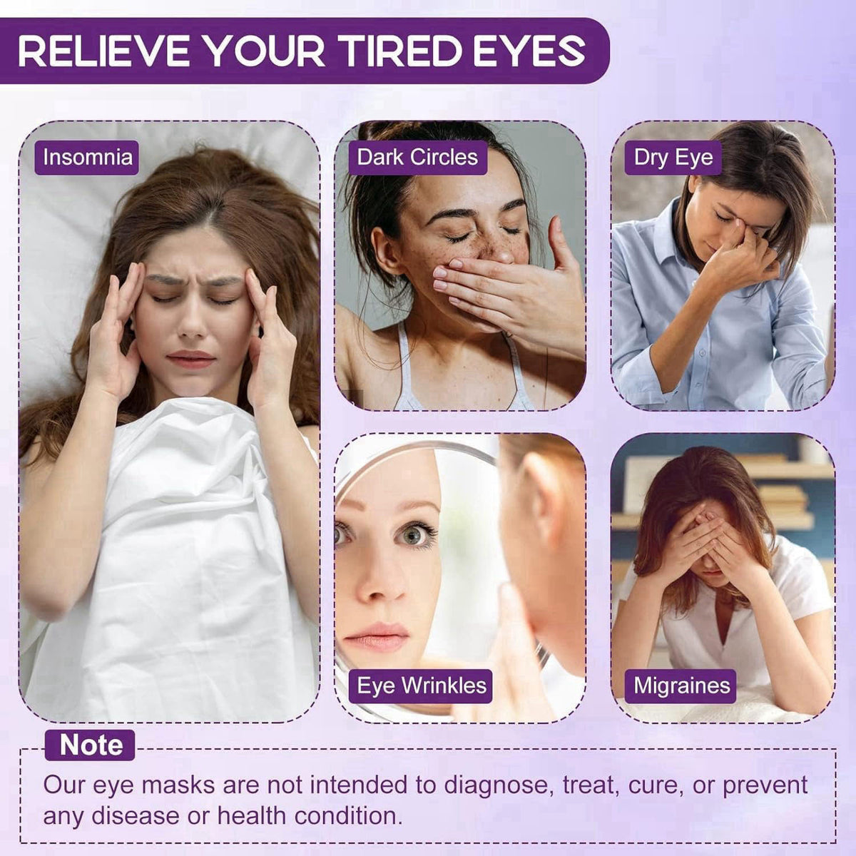 XPCARE 72 Pack Steam Eye Mask Disposable for Dry Eyes Cornea Care-Unscented – alternate angle