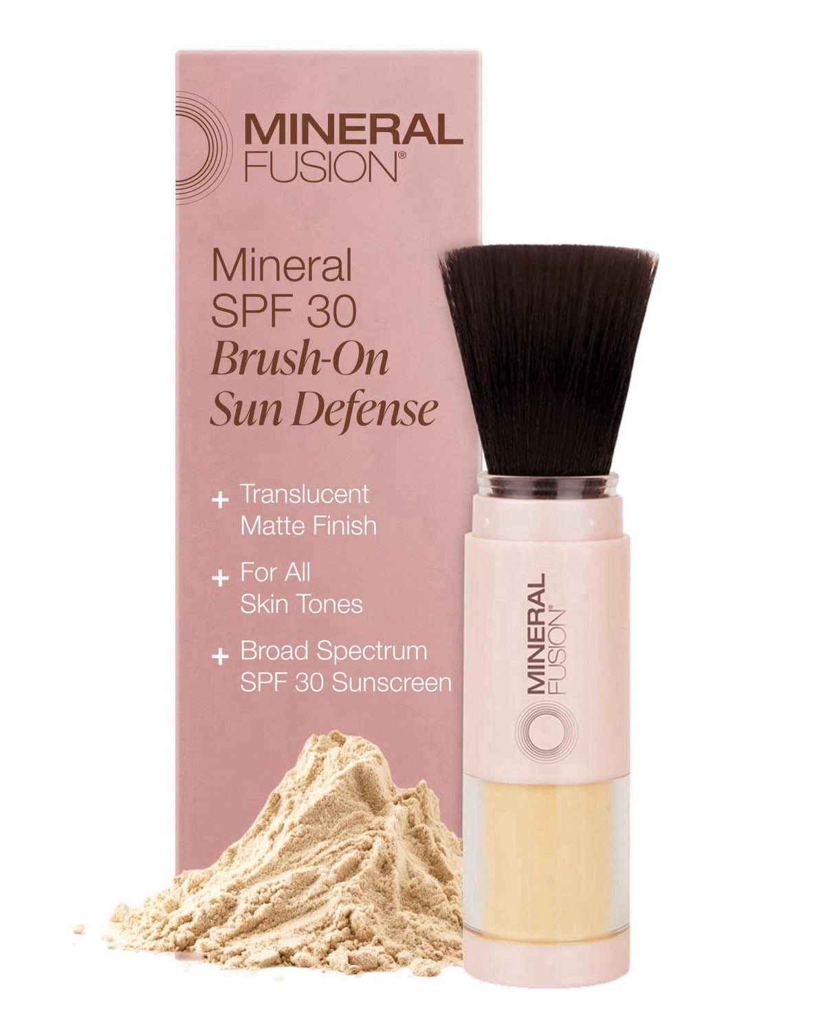 Mineral Fusion Brush-On Powder Sunscreen for Face SPF 30 – product photo (Facial Sunscreens)
