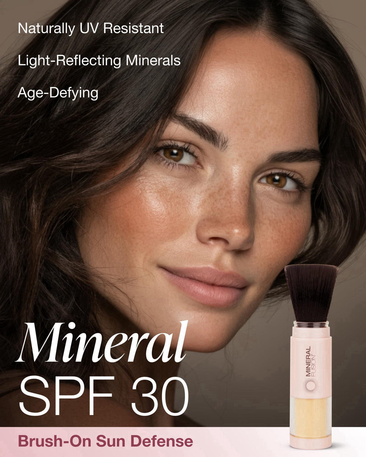 Mineral Fusion Brush-On Powder Sunscreen for Face SPF 30 – close-up detail