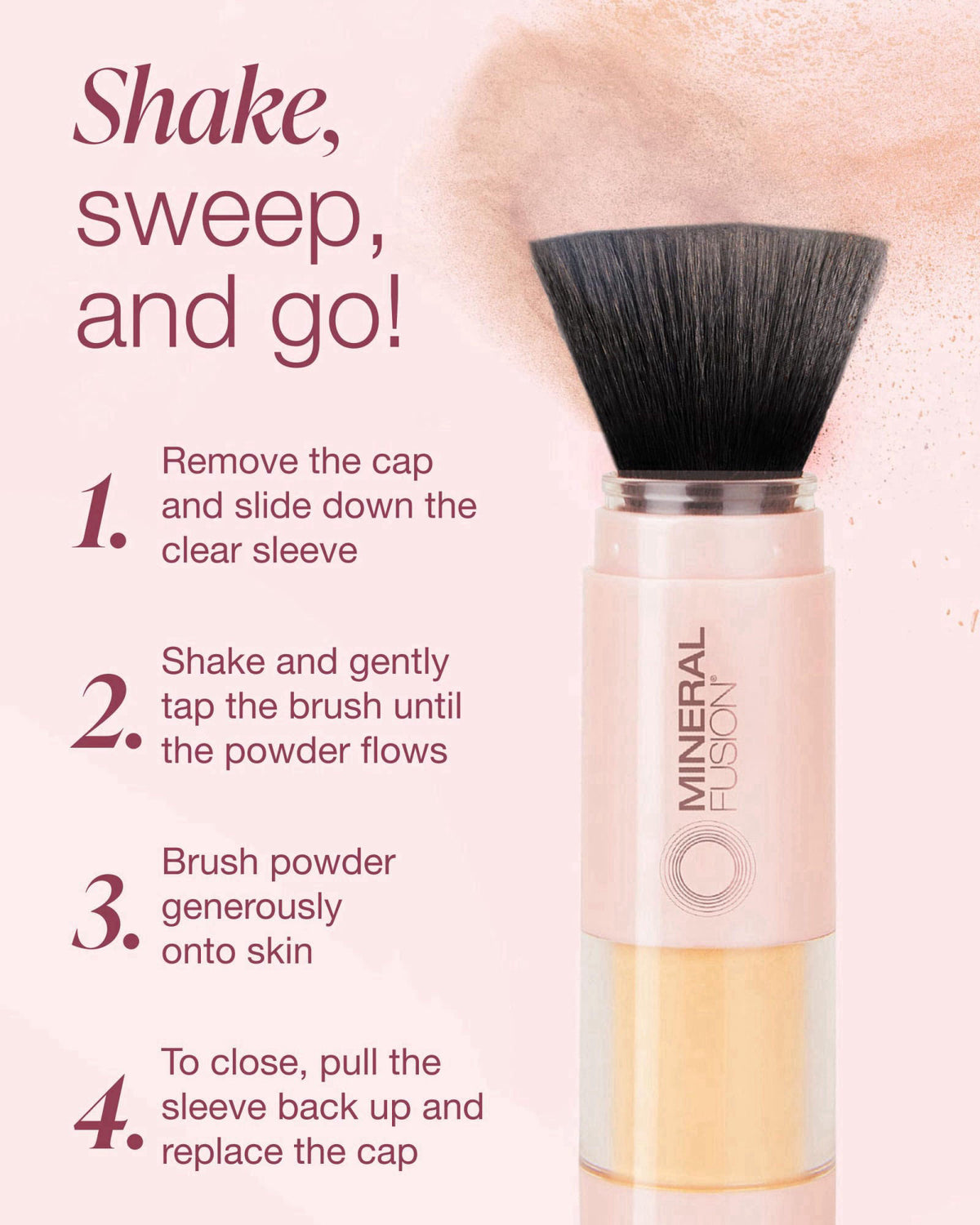 Mineral Fusion Brush-On Powder Sunscreen for Face SPF 30 – alternate angle