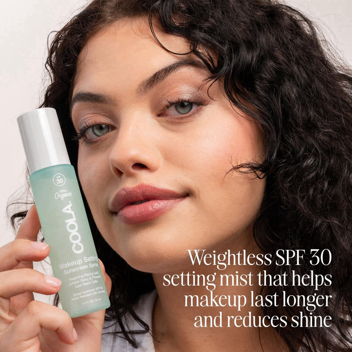 COOLA Makeup Setting Spray SPF 30, Clear Face Sunscreen Mist, 1 fl oz – close-up detail