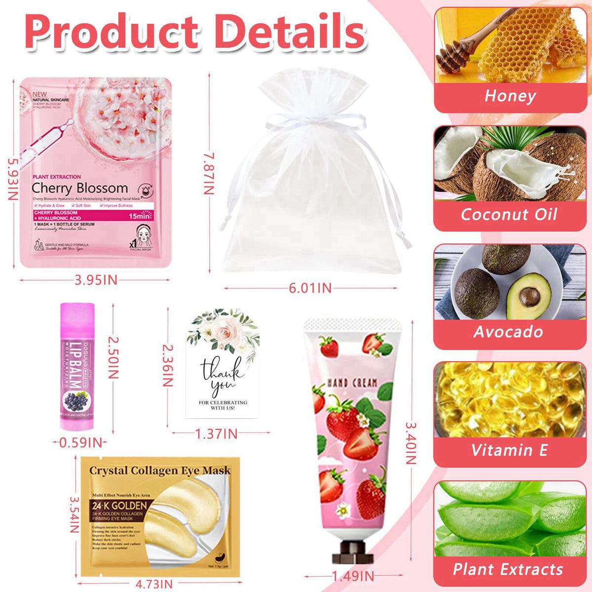 Cioxcr 144 PCS Bulk Gifts For Women |Spa Party Favors Including Facial Mask, Hand Cream and Lip Balm, Ideal Gifts for Mo