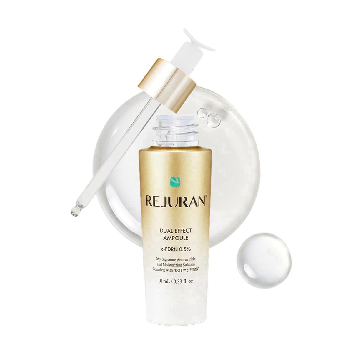 REJURAN Dual Effect Ampoule DOT DUAL cPDRN Face Serum 0.33 floz Travel Size – product photo (Serums)