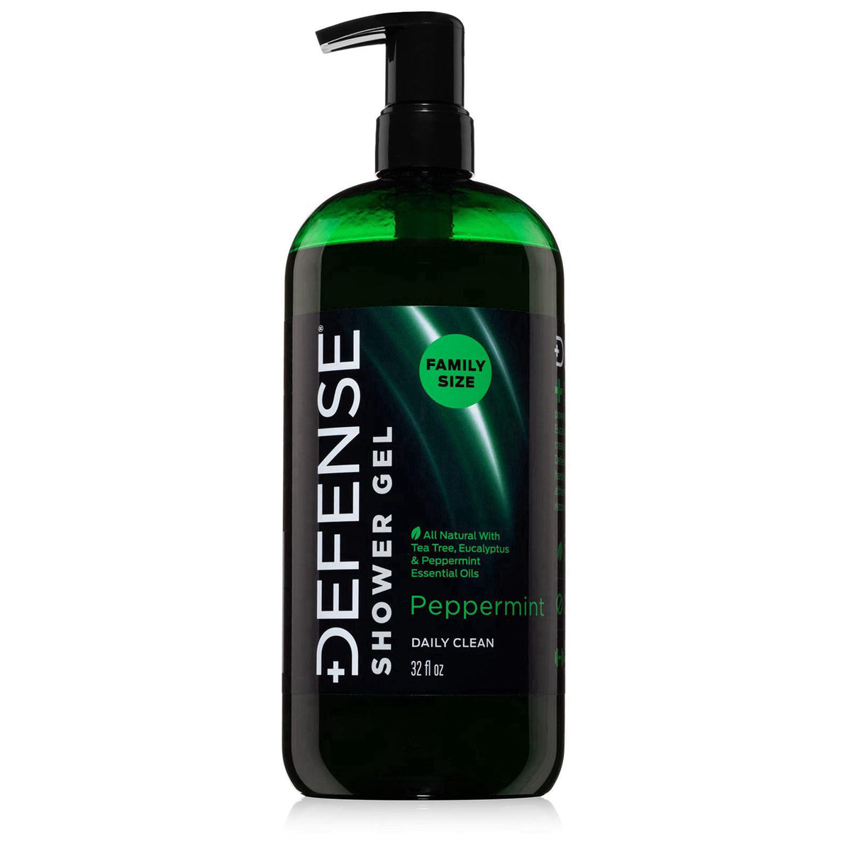 Defense Soap Peppermint Tea Tree Body Wash All Natural Shower Soap 32 oz – product photo (Body Washes)