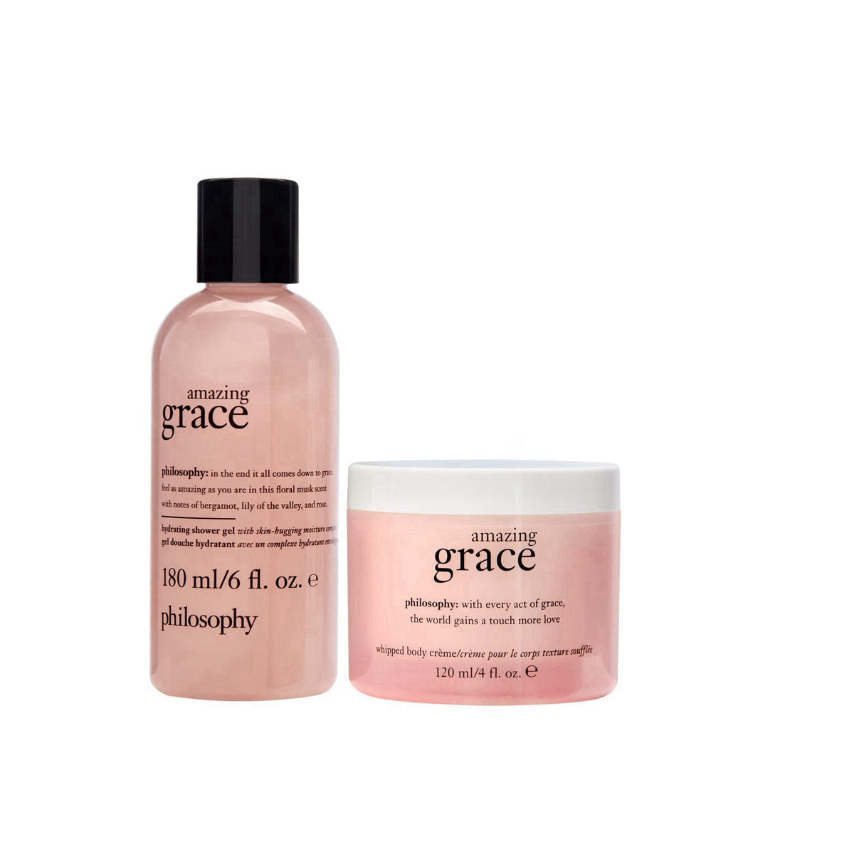 philosophy you're so amazing gift set - 2-pc. amazing grace hydrating shower gel (6oz) & whipped body crème (4oz) - mois