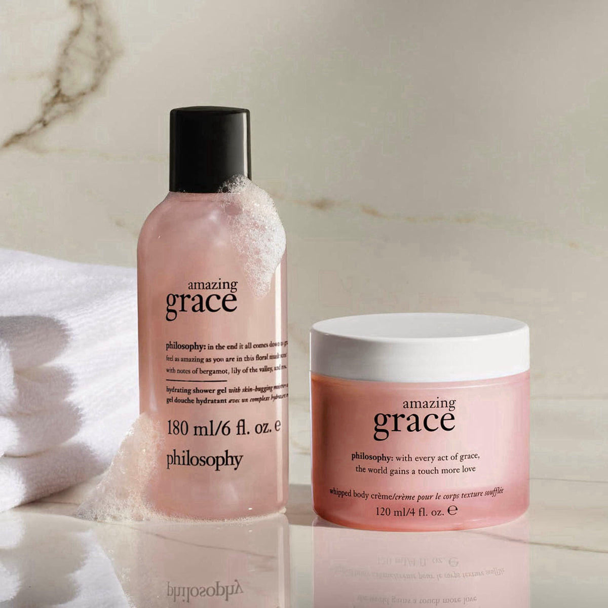 philosophy you're so amazing gift set - 2-pc. amazing grace hydrating shower gel (6oz) & whipped body crème (4oz) - mois