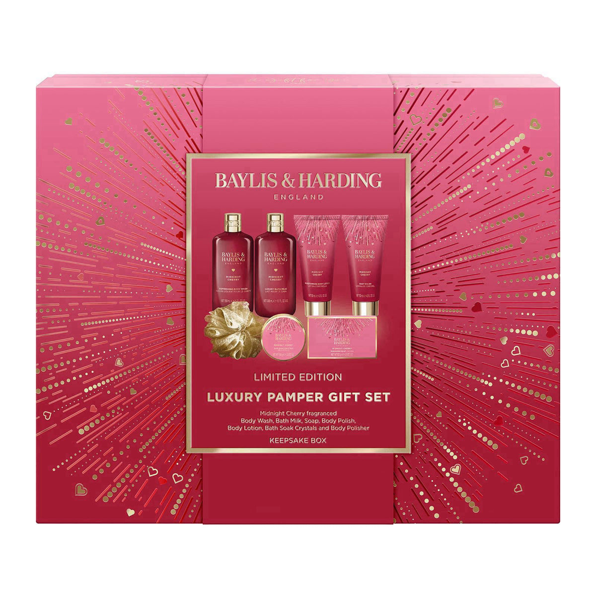Baylis & Harding Limited Edition Luxury Pamper Box, Gift Set for Women – close-up detail