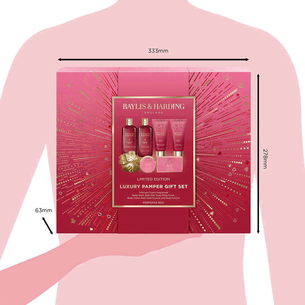 Baylis & Harding Limited Edition Luxury Pamper Box, Gift Set for Women – alternate angle