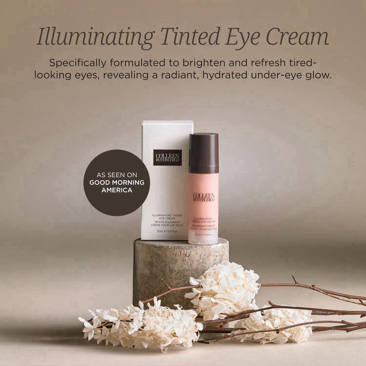 Colleen Rothschild Illuminating Tinted Eye Cream - Dark Circle Treatment – close-up detail
