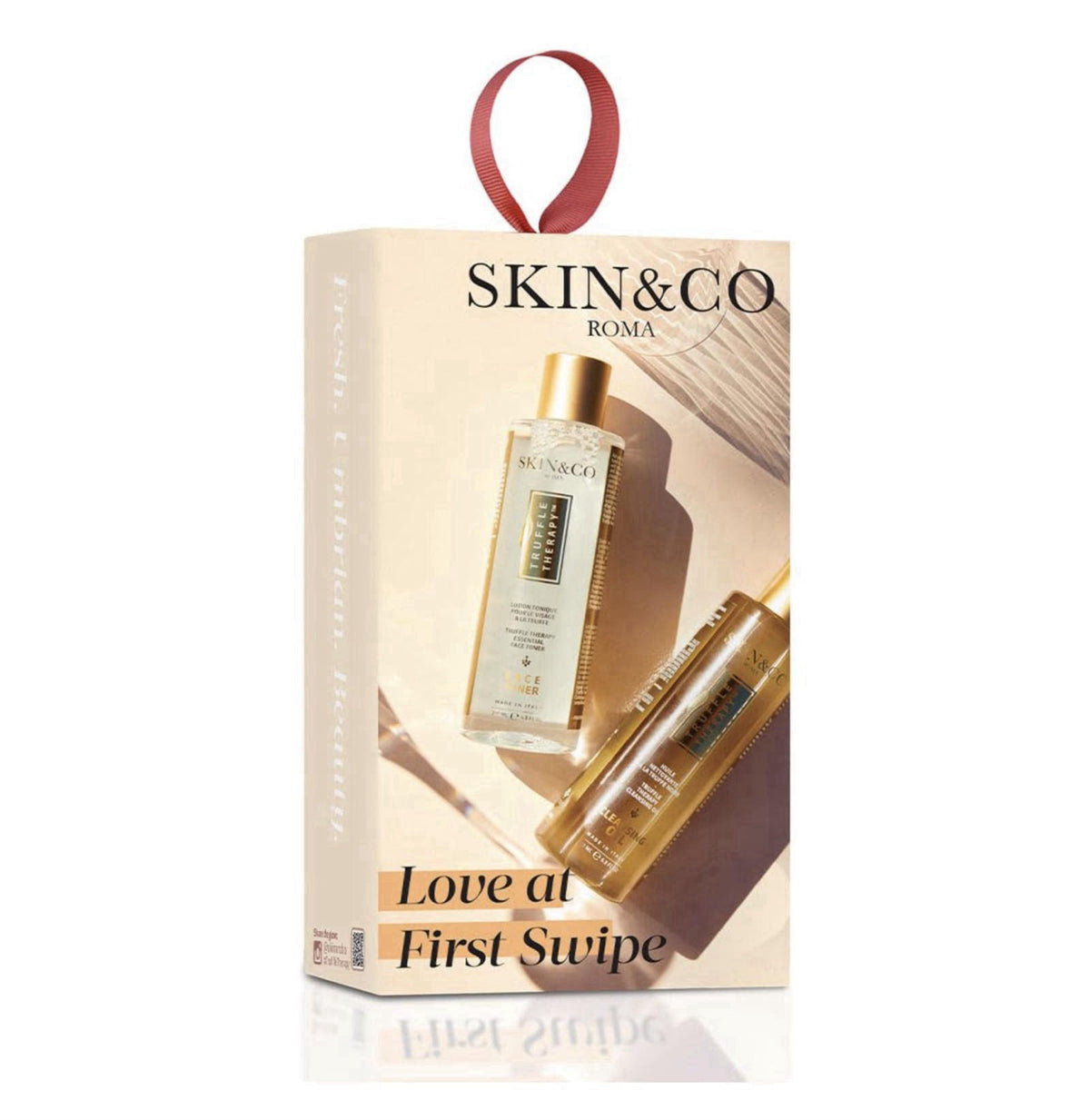 SKIN&CO Truffle Therapy Love at First Swipe | 2-Pc Skincare Kit with Face Toner & Cleansing Oil | Hydrating, Makeup-Remo
