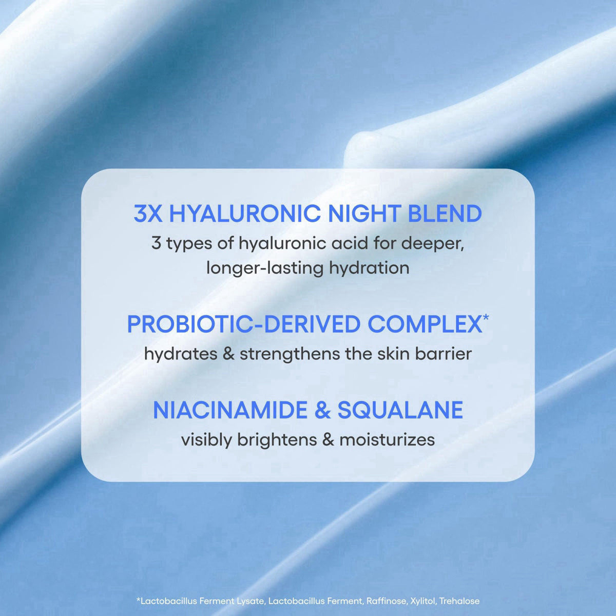 Water Sleeping Mask: Hydrating Korean Overnight Face Mask with Hyaluronic Acid Blend & Niacinamide, for Deep Hydration, 
