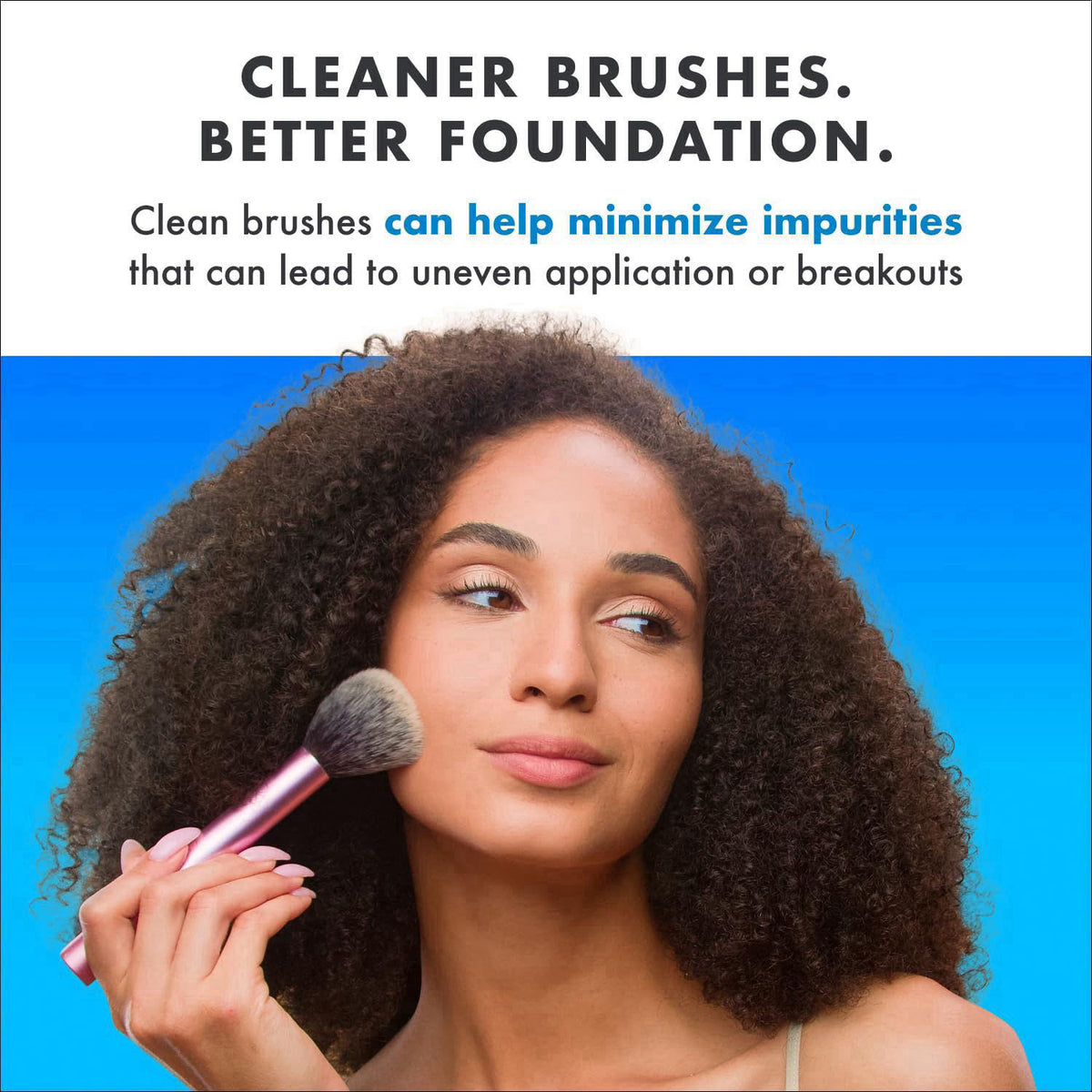 Cinema Secrets Original Blue Vanilla Makeup Brush Cleaner Solution - Professional Cleanser for Makeup Brushes - Quick-Dr