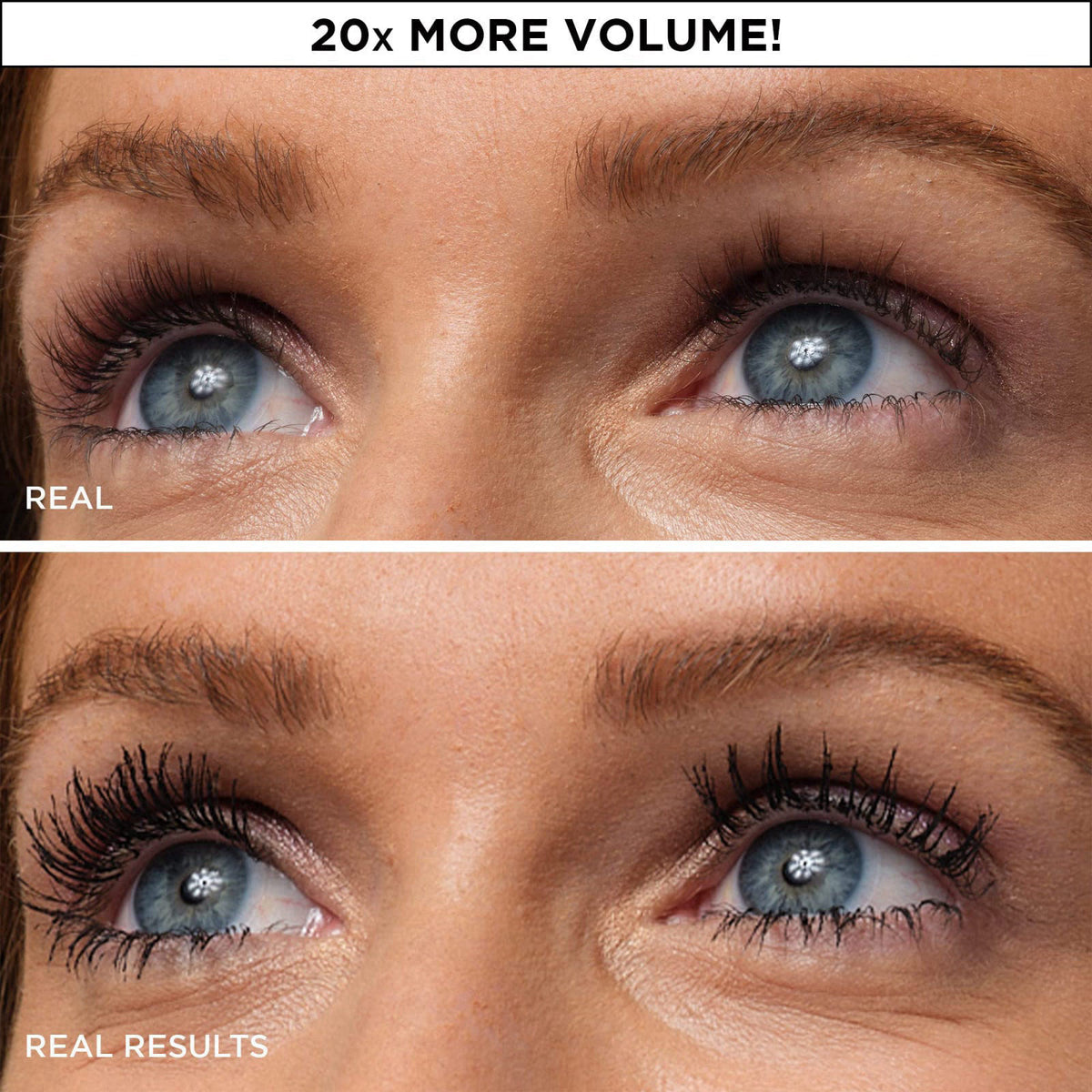 IT Cosmetics Superhero Volumizing Waterproof Black Mascara with Biotin – close-up detail in Black