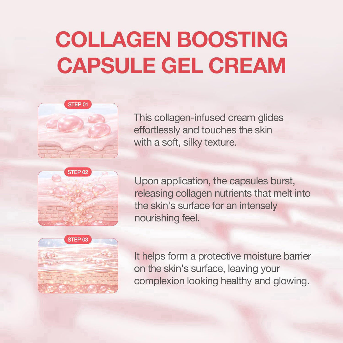 CLIV Glow Collagen Capsule Gel Cream - Radiant Face Moisturizer with Triple Collagen & 8-Layer Hyaluronic Acid - Korean 