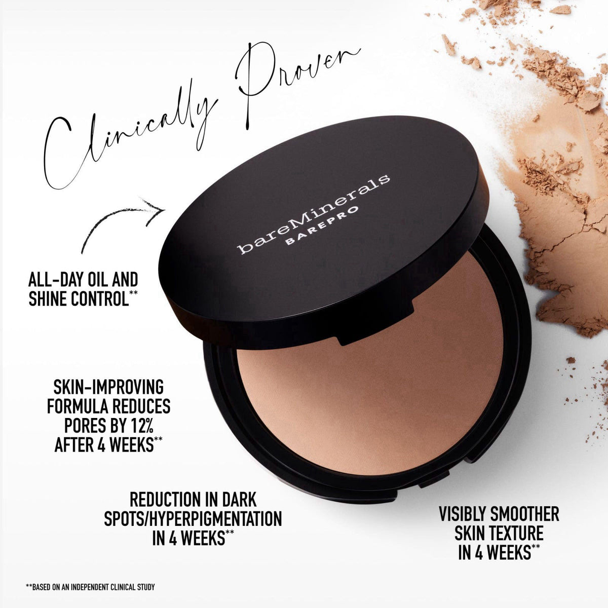 bareMinerals BAREPRO Pressed Powder Foundation – packaging and label