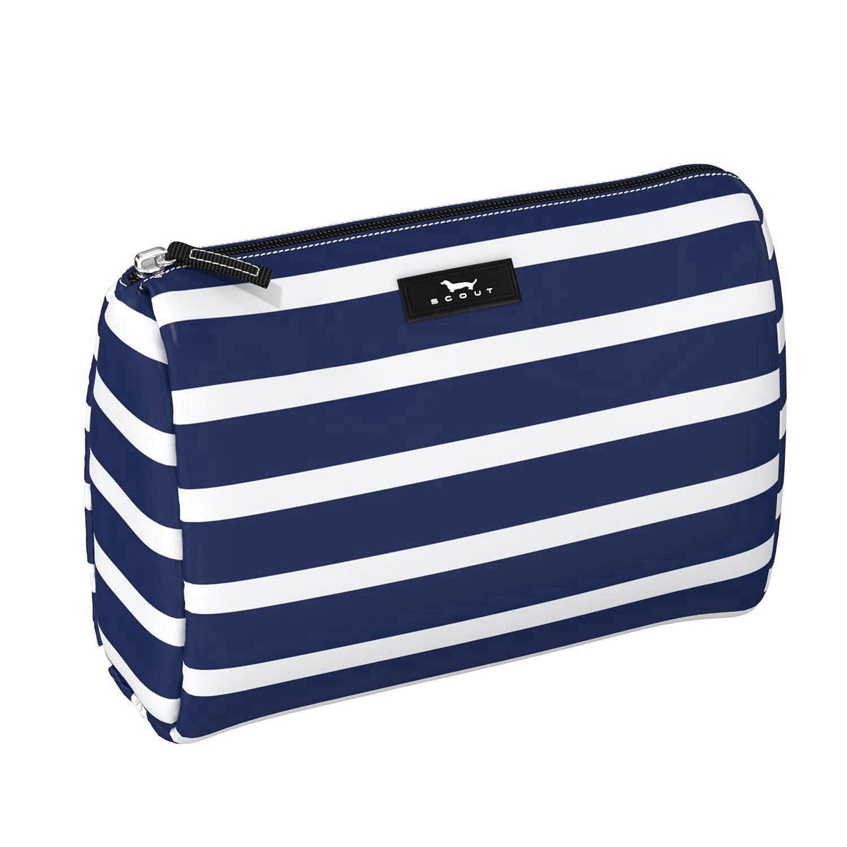 SCOUT Packin' Heat Toiletry Bag - Travel Makeup Bag Women - Nantucket Navy – close-up detail