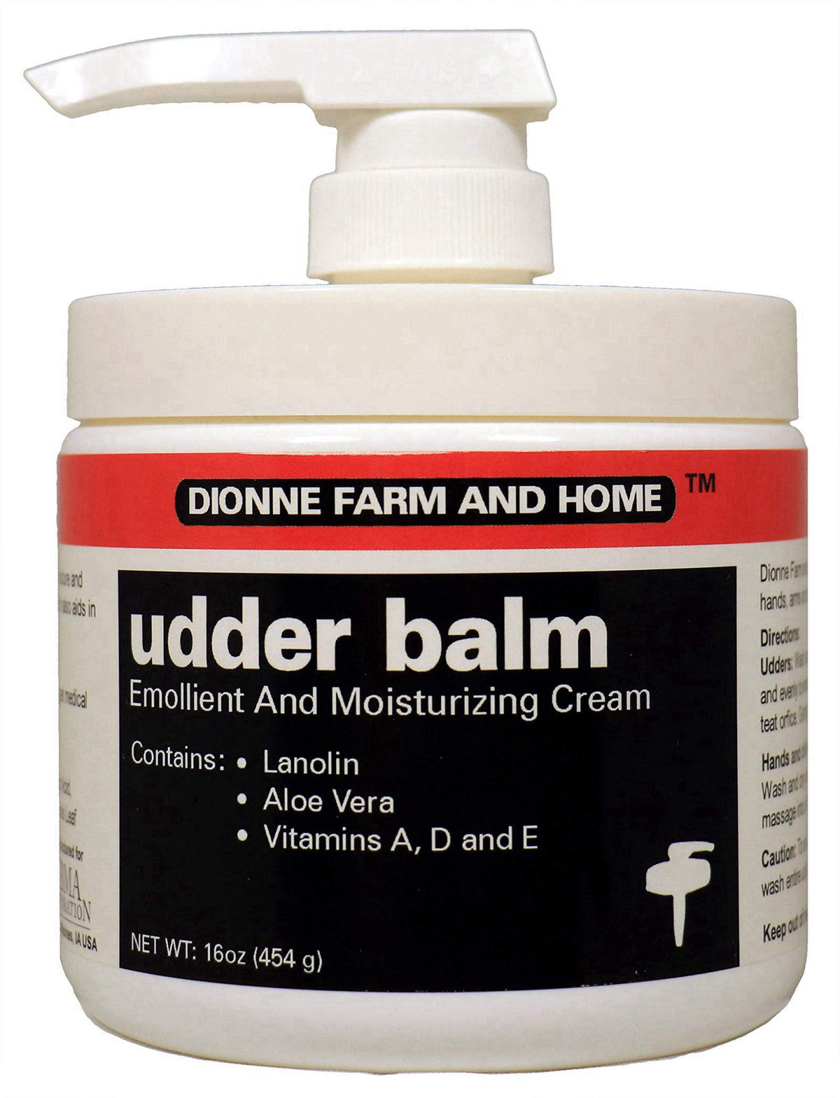 Original Udder Balm Dionne Farm and Home Udder Balm, Lanolin Healing Skin Care Cream, Pump Jar – product photo (Creams)