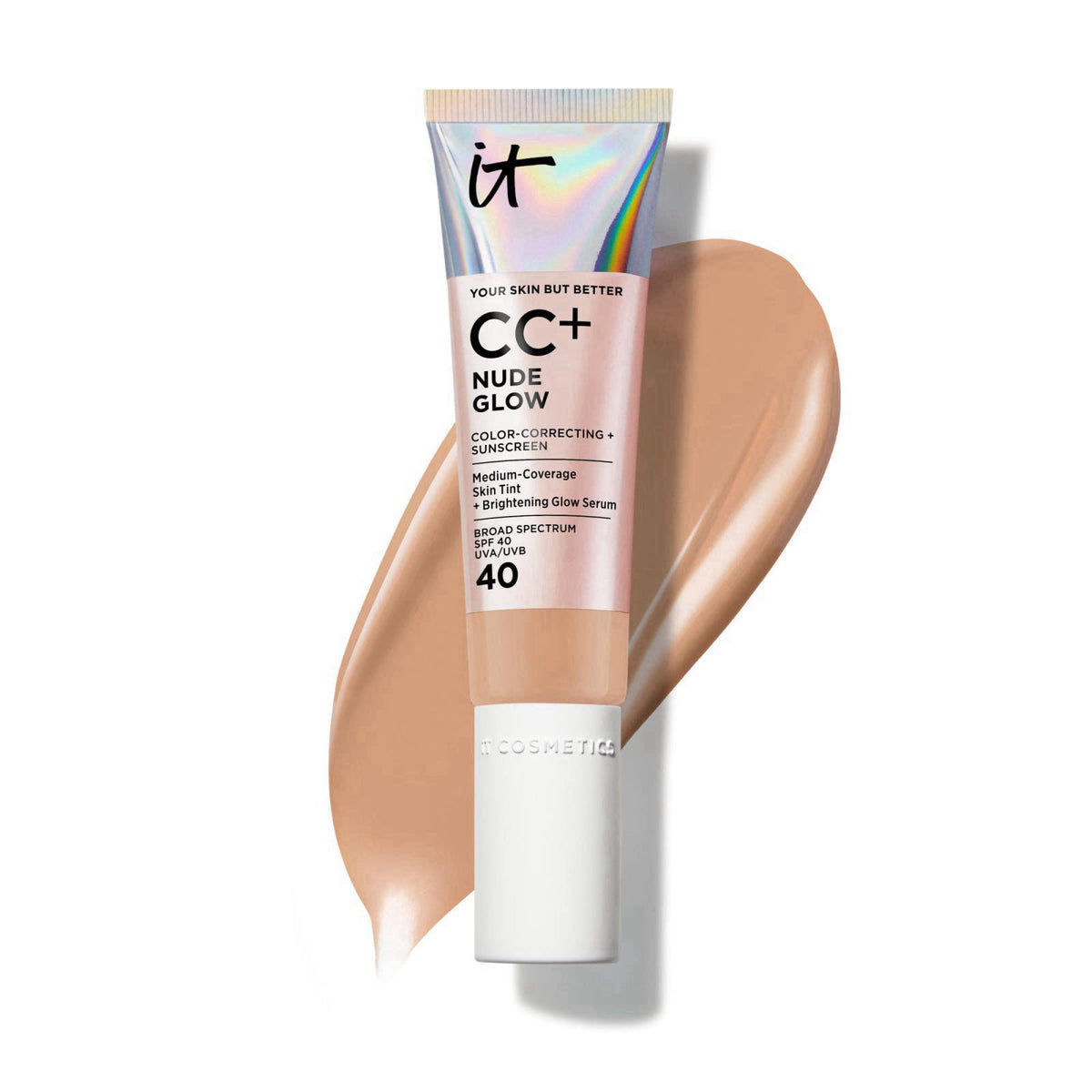 IT Cosmetics CC+ Cream Nude Glow Foundation with SPF 40 - Healthy Glow Tint – product photo (CC Creams)