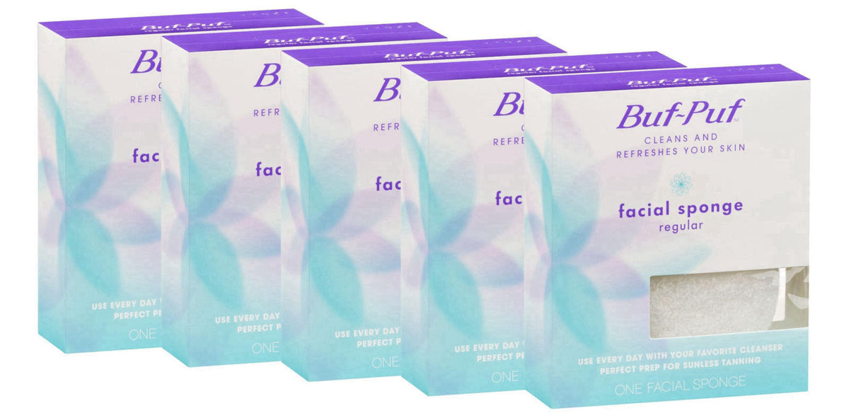 Buf-Puf Facial Sponge, Dermatologist Developed, Removes Deep Down Dirt & Makeup that Causes Breakouts and Blackheads, Re
